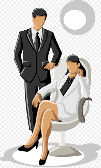 Businessperson Icon - Vector Business people talking 