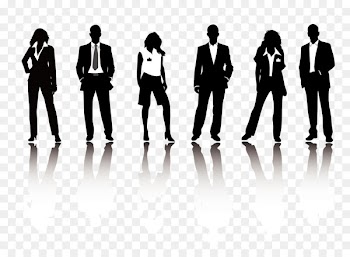 Businessperson Illustration - Business people silhouettes 