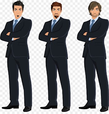 Businessperson Illustration - Three suit Han 