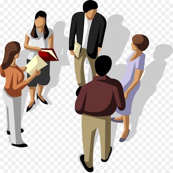 Businessperson Illustration - Vector Business people talking 