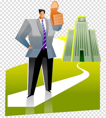 Businessperson , Modern abstract cartoon business man thumbs transparent background PNG clipart
