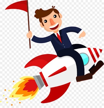 Businessperson Organization Company - Vector rocket target 