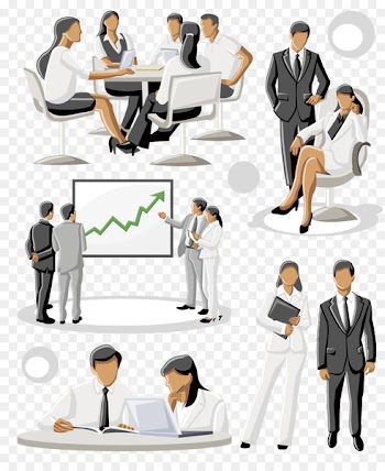 Businessperson Royalty-free Illustration - Cartoon business people vector material 