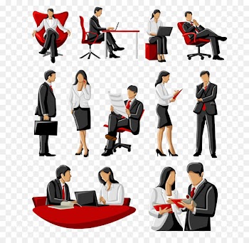 Businessperson Royalty-free Illustration - Vector Business people talking 