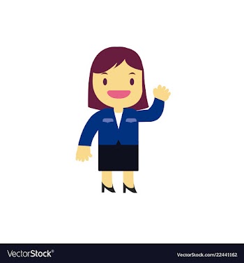 Businesswoman cartoon character design vector image