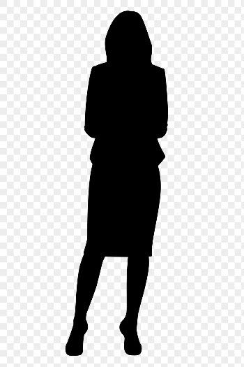 Businesswoman crossing arms png silhouette | Free PNG - rawpixel