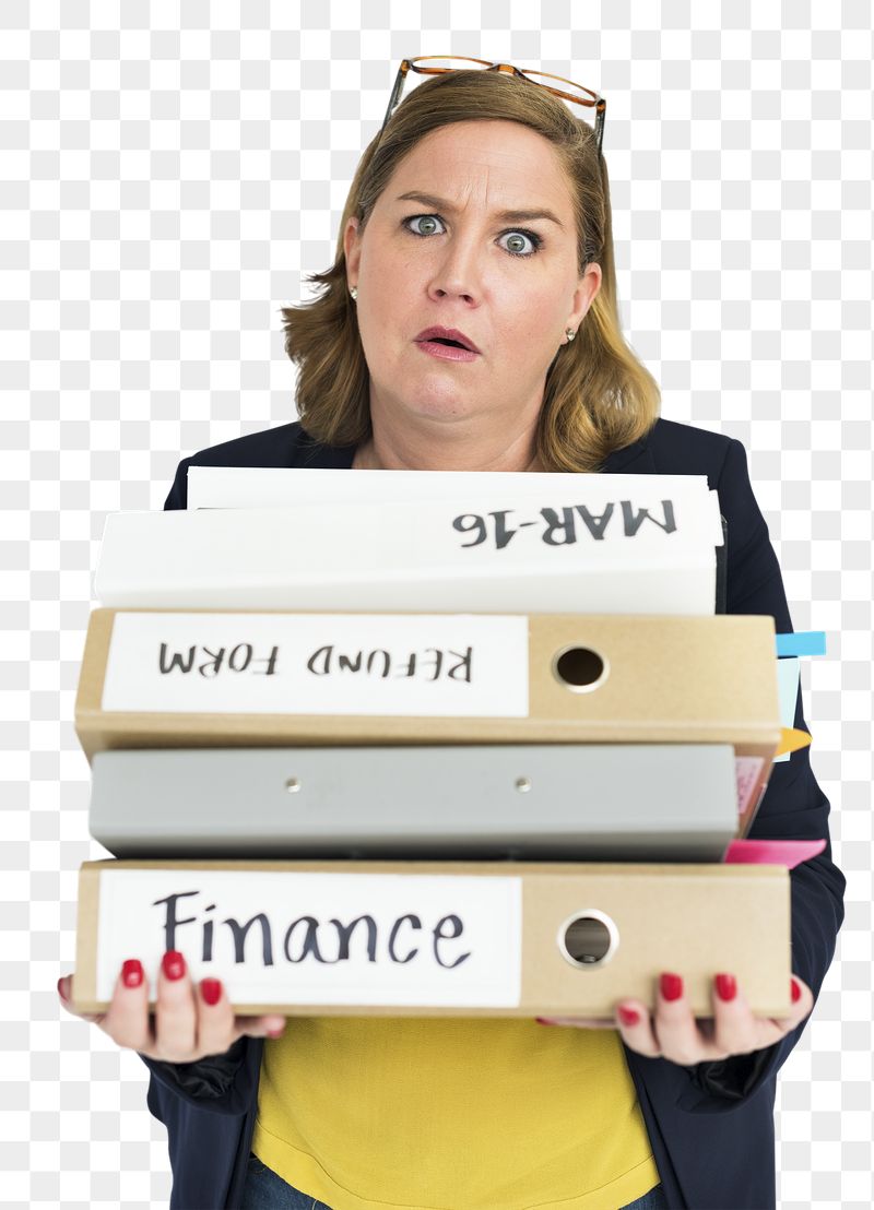 Businesswoman holding folders png sticker, | Free PNG - rawpixel