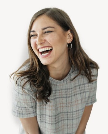 Businesswoman laughing, mental health isolated | Free PSD - rawpixel