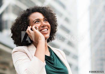 Businesswoman on the phone