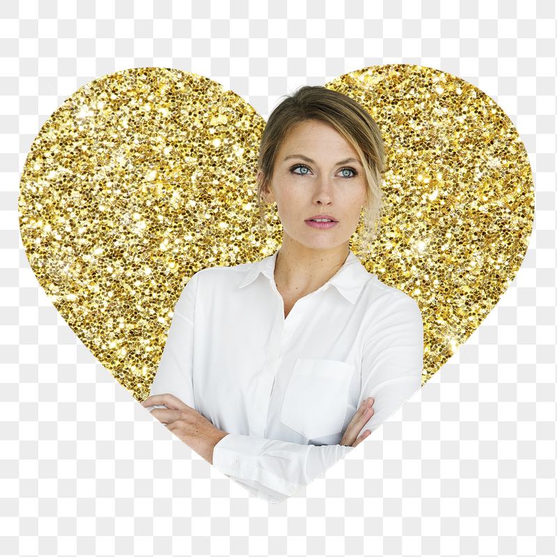 Businesswoman png badge sticker, gold | Free PNG - rawpixel