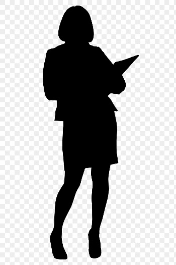 Businesswoman png silhouette, project manager, | Free PNG - rawpixel