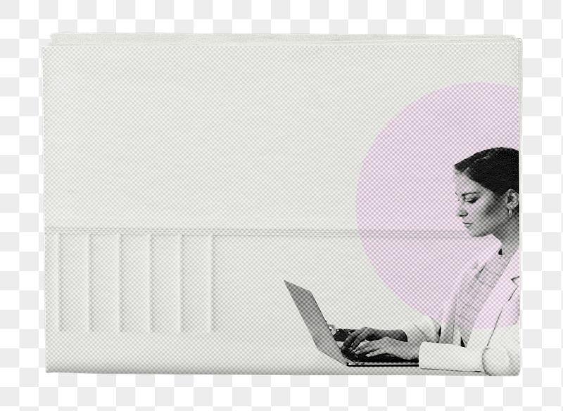 Businesswoman png working on laptop | Free PNG - rawpixel