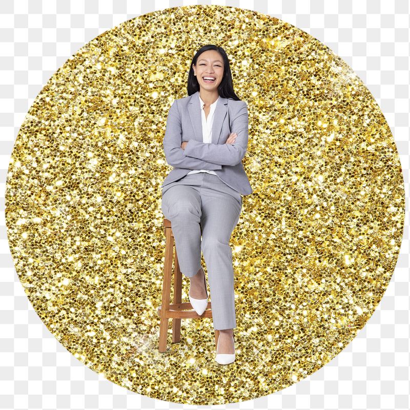 Businesswoman sitting png badge sticker, | Free PNG - rawpixel