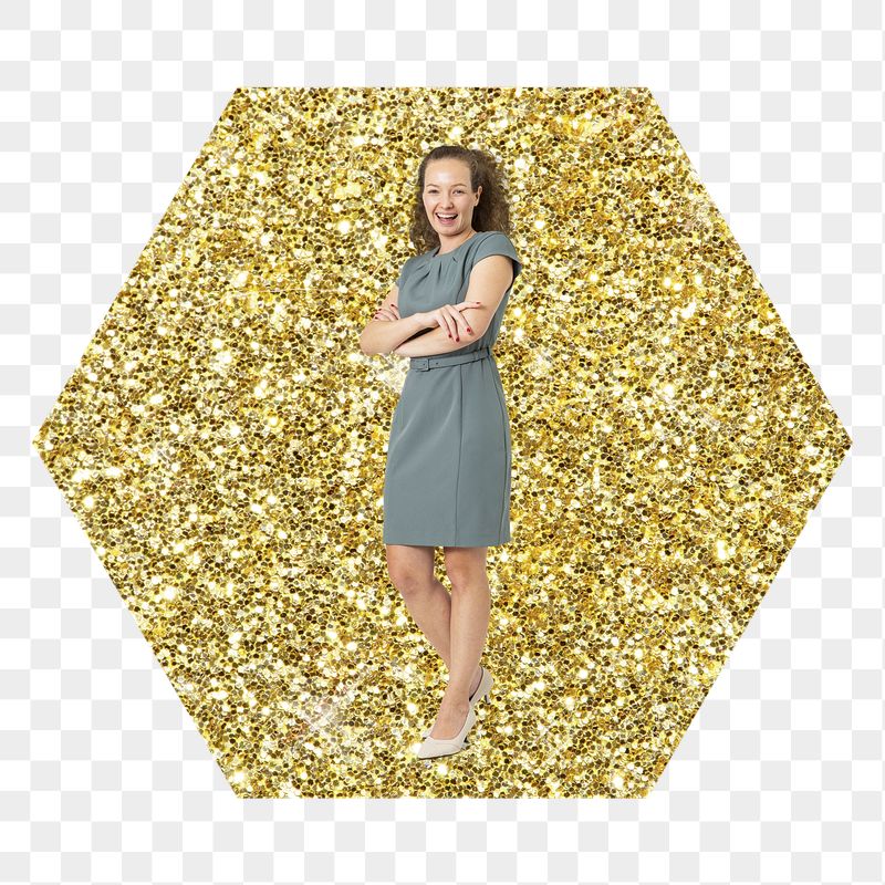 Businesswoman standing png badge sticker, | Free PNG - rawpixel