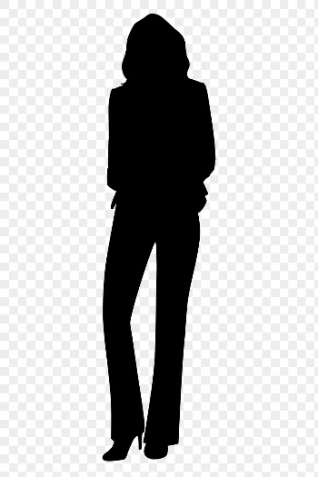 Businesswoman wearing suit png silhouette, | Free PNG - rawpixel