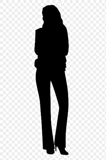 Businesswoman wearing suit png silhouette, | Free PNG - rawpixel