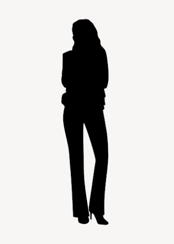 Businesswoman wearing suit silhouette, confident | Free Vector - rawpixel