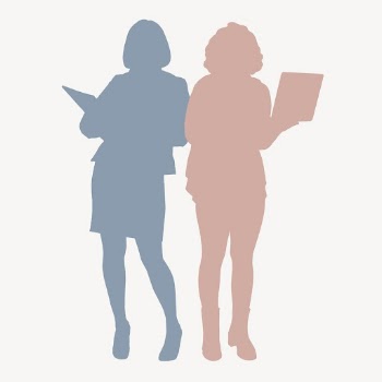 Businesswomen silhouette clipart, pastel design | Free PSD - rawpixel