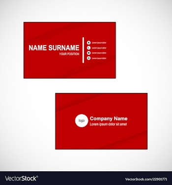 Bussinesh card vector image