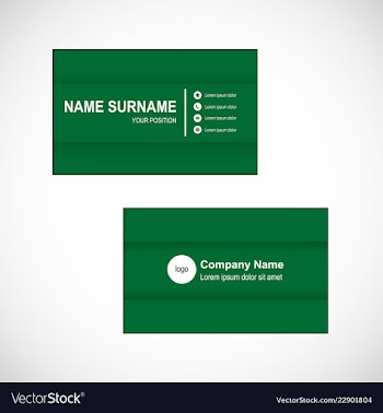 Bussinesh card vector image