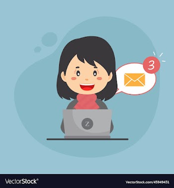 bussiness woman checking email inbox