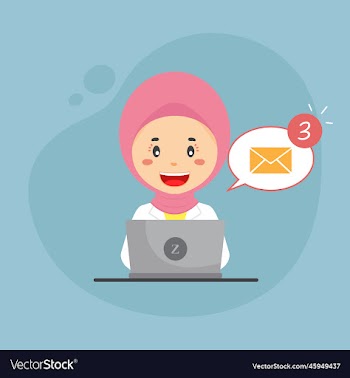 bussiness woman checking email inbox