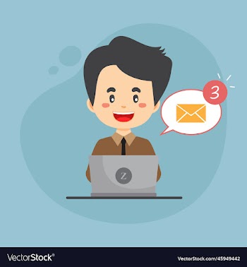 bussiness woman checking email inbox
