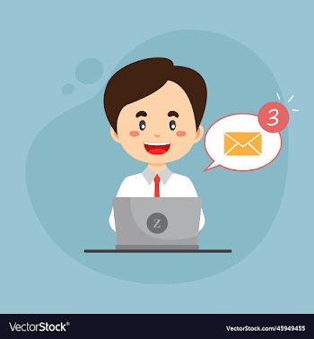 bussiness woman checking email inbox