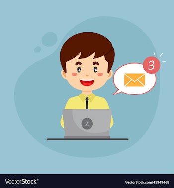 bussiness woman checking email inbox
