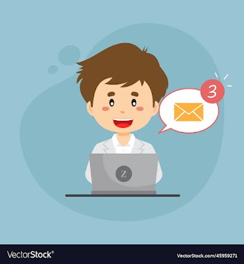 bussiness woman checking email inbox
