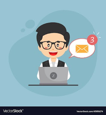 bussiness woman checking email inbox
