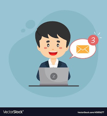 bussiness woman checking email inbox