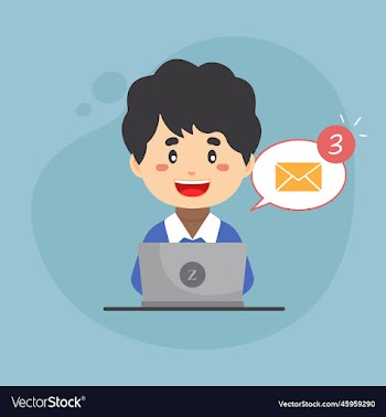 bussiness woman checking email inbox