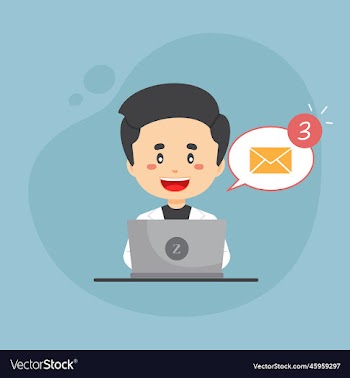 bussiness woman checking email inbox