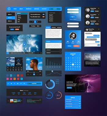 Bussolini.com Retina UI Kit • Free Download