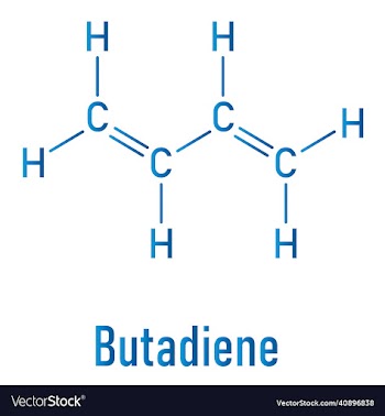 butadiene molecule skeletal formula