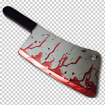 Butcher Knife Bloody Meat Cleaver Kitchen Knives PNG, Clipart ...