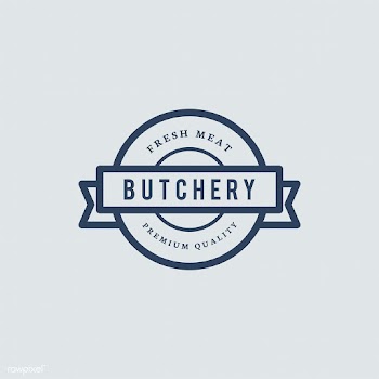 Butchery shop logo design illustration | Free stock vector - 472137