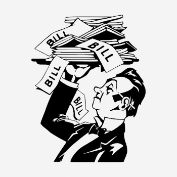 Butler serving bills drawing, vintage | Free Photo - rawpixel