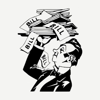 Butler serving bills drawing, vintage | Free PSD - rawpixel