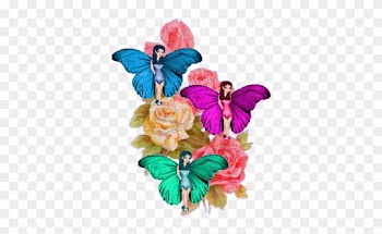 Butterflies Images Butterfly Fairies And Roses Wallpaper - Fairy Rose Animated Gif