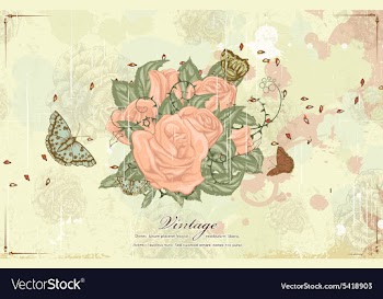 Butterflies with floral vector image