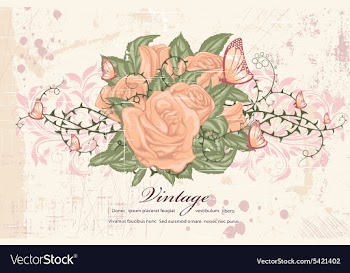 Butterflies with floral vector image