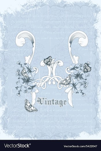 Butterflies with floral vector image