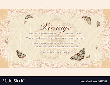 Butterflies with floral vector image