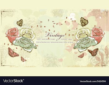 Butterflies with floral vector image