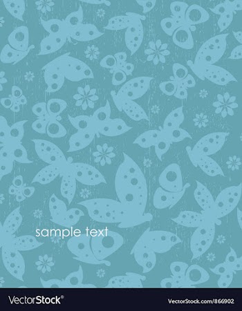 Butterflies with grunge vector image