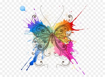 Butterfly Abstract art Pattern - Butterfly splash 