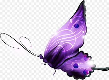 Butterfly Android Purple Clip art - magical 