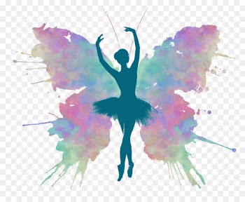 Butterfly Ballet Dancer Watercolor painting - butterfly 